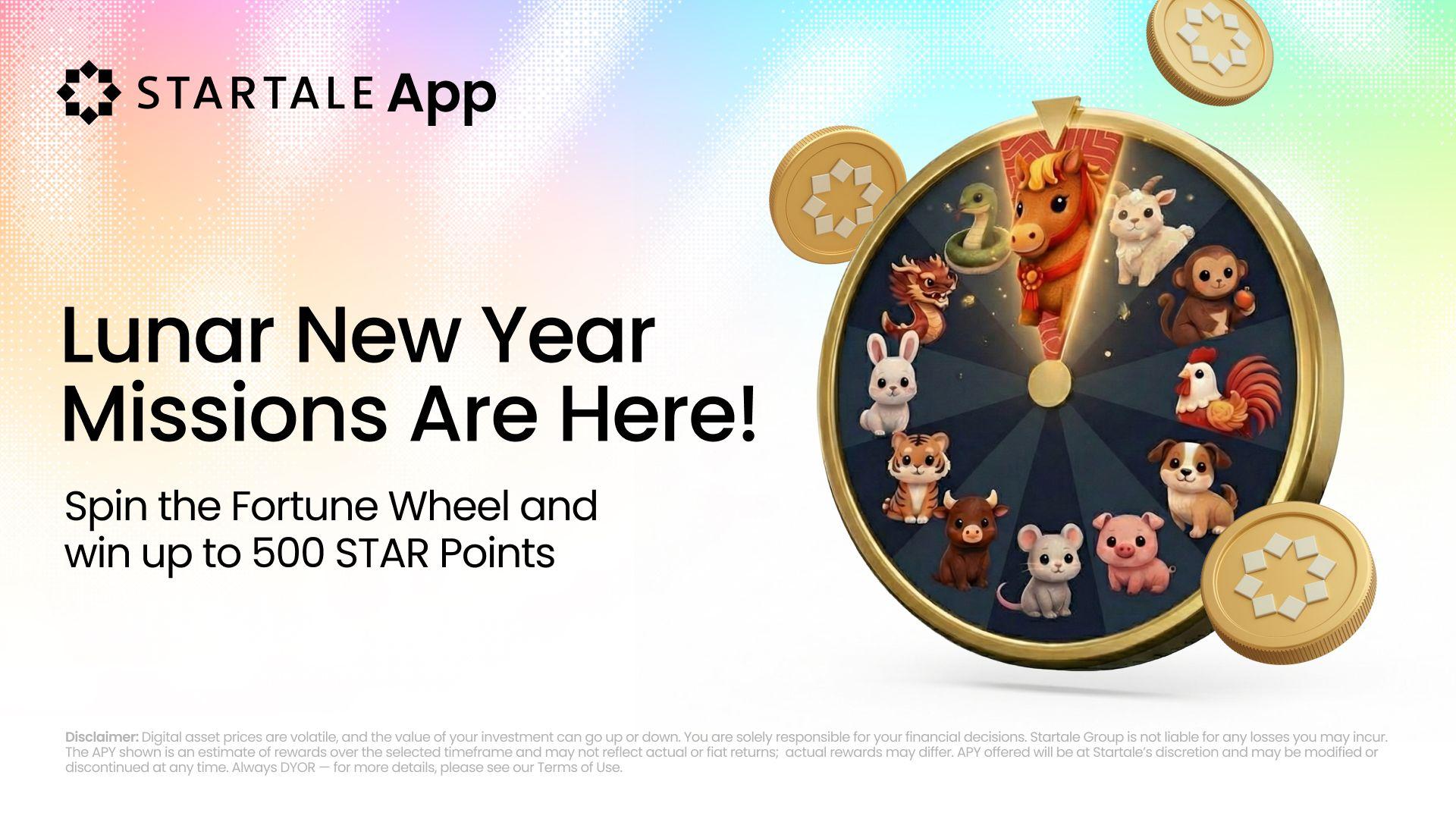 Lunar New Year Fortune Wheel Campaign on Startale App