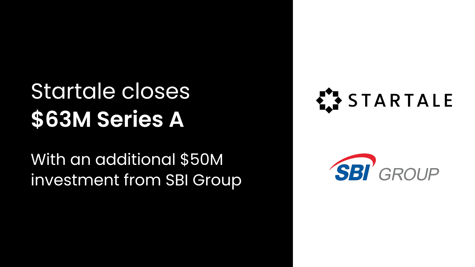 Startale Group Closes $63 Million Series A with Investment from SBI Group and Sony Innovation Fund